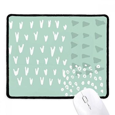 Imagem de Tapete de borracha para jogos com estampa de arte verde abstrata com borda costurada