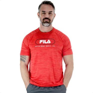 Imagem de Camiseta Fila Sport Melange Vermelho Mescla - Masculino