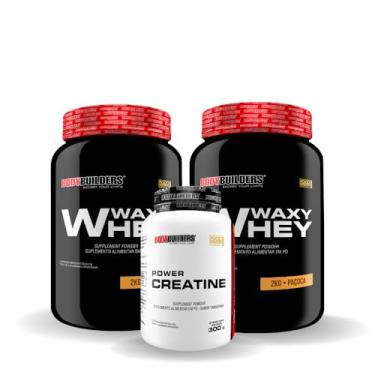 Imagem de Kit 2x Waxy Whey 2kg + Power Creatina 300g - Bodybuilders (Paçoca)