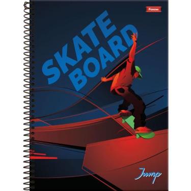Imagem de Caderno Jump - Skateboard - 1 Matéria - Foroni