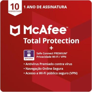 Imagem de McAfee Total Protection | 10 dispositivos | Software de segurança antivírus para Internet | VPN, gerenciador de senhas, monitoramento da Dark Web e controles parentais | Assinatura de 1 ano | Cartão-chave