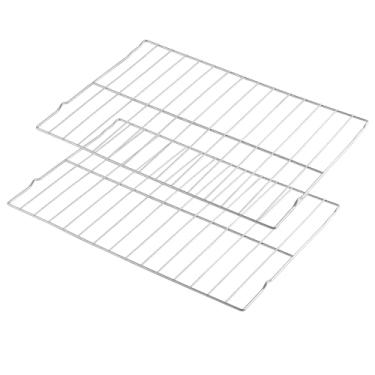 Imagem de Anniparts WB48X20249 Peças de reposição para rack de forno GE Rack de fogão de aço inoxidável 304 JGB700SEJ1SS Rack de arame de ponto Hotpoint plano Gliding Gliding JGB720DEJ1BB Rack-Oven 2 peças