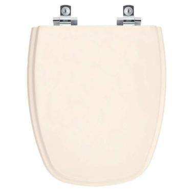 Imagem de Assento Sanitário com Amortecedor Monte Carlo Amendoa para vaso Deca