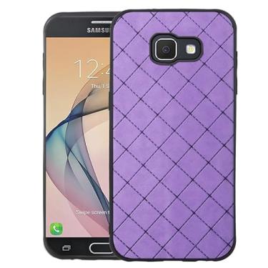 Imagem de ELISORLI Compatível com Samsung Galaxy J7 Prime 2016/On7/J7Prime 2/On Nxt/On7 Prime Capa robusta fina antiderrapante borracha TPU para celular Gaxaly SM-G610F SM-G611F SM G610F Roxo
