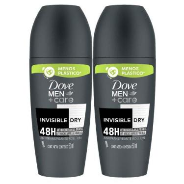 Imagem de Kit 2 Desodorante Dove Men + Care Invisible Dry Roll-on Antitranspiran