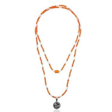 Imagem de Guia de Proteção Iansã Laranja Mini Cristais - Balaio de Santo