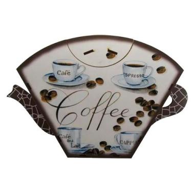 Imagem de Porta Filtro de Papel para Coador de Café Decorativo - Coffe - Retrofe
