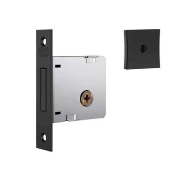 Imagem de Fechadura Trava Auxiliar Stam 1004 Simples Rq1 Tetra Preto