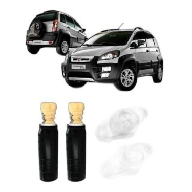 Imagem de Kit Coxim Batente Coifa Traseiro Idea 2013 2014 2015 2016 - Qualykits