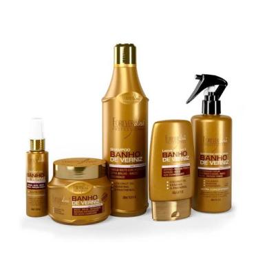 Imagem de Kit Completo Banho de Verniz Forever Liss Shampoo 500ml - Forever Liss