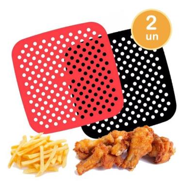 Imagem de 2un Tapete silicone airfryer forro fritadeira quadrado - Unyhome