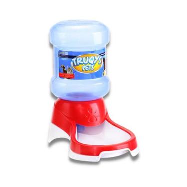 Imagem de Bebedouro Automático Para Cães e Gatos Galão de 2L Vermelho - Pet Inje