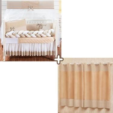 Imagem de Kit Trançado Berço Americano e Padrão Completo Chuva de Amor + Cortina