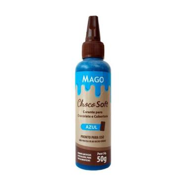 Imagem de Corante ChocoSoft Azul - 50g  - 1 unidade - Mago - Rizzo