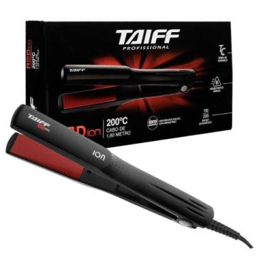 Imagem de Chapa Taiff Red Ion 200c Bivolt , Preto e Vermelho, Bivolt