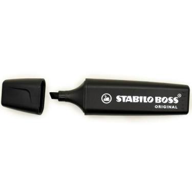 Imagem de Caneta Marca Texto Preto Stabilo Boss