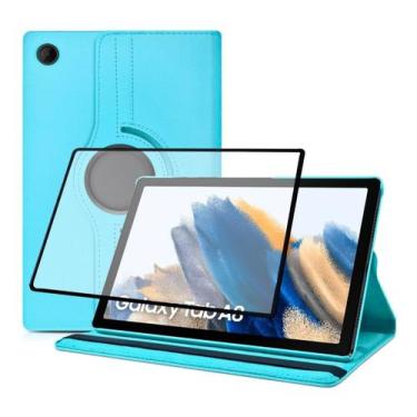 Imagem de Capa giratória Protetora Para Tablet Galaxy Tab A8 + Película Cerâmica