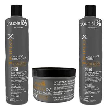 Imagem de SoupleLiss Reconstrução Capilar Triplo X - 3x 300ml - Souple Liss