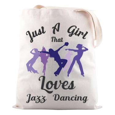 Imagem de Jazz Dancing Gift Just A Girl That Loves Jazz Dancing Tote Bag Dance Recital Gift, Loves Jazz Dan