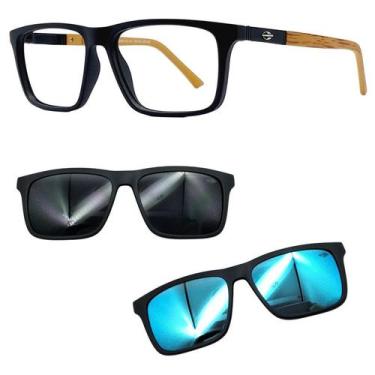 Imagem de Oculos Mormaii 6112 Swap 4 AFL Com 2 Clipons Cinza e Azul, Afl