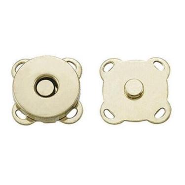 Imagem de Botão imantado de costura 18mm - jescastore, Dourada
