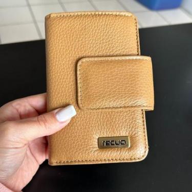 Imagem de Carteira recuo em couro legitimo c.58, Caramelo