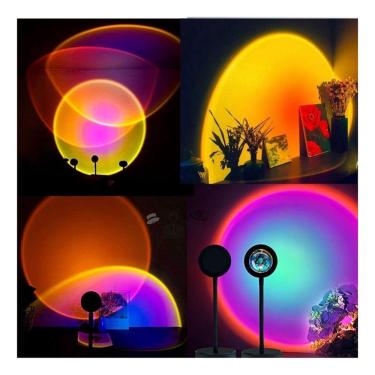 Imagem de Projetor Luz Noturna Lâmpada Por Do Sol Abajur Fotos Luxo