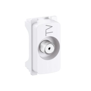 Imagem de Módulo Tomada Coaxial Tv Branco Legrand 680157 Pial Zeffia