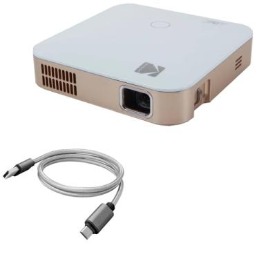 Imagem de Cabo de projetor inteligente portátil Kodak Luma 350, BoxWave [Micro USB DuraCable] Cabo de carregamento micro USB trançado para projetor inteligente portátil Kodak Luma 350 – Cinza espacial