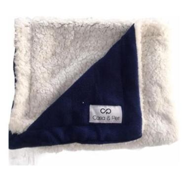 Imagem de Cobertor com sherpa para cachorro ou gato Manta quentinha para pet - D