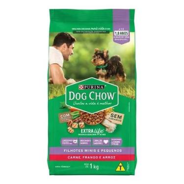 Imagem de Racao Purina Dog Chow Otimo Comeco Filhote Carne 1 Kg, Frango e Arroz,
