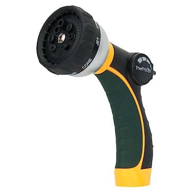 Imagem de Mangueira de jardim TheFitLife com bico de água, com 8 padrões ajustáveis de irrigação, limpeza, antiderrapante e resistente a impactos para plantas de irrigação, banho de animais e lavagem de carro