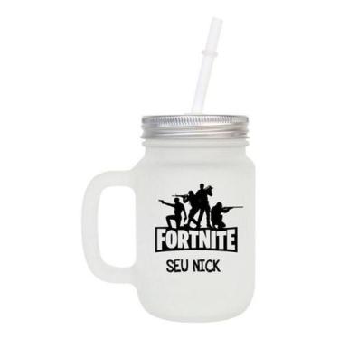 Imagem de Copo Com Canudo Fortnite Com Nome 7 - Criattivis