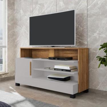 Imagem de Rack para TV 48 Polegadas Riviera Off White Nature - CASA H