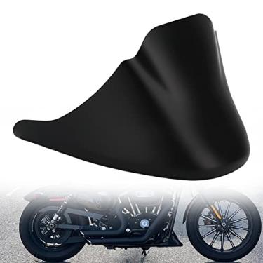 Imagem de VG MOTO Spoiler Dianteiro de Motocicleta, Carenagem de Queixo, Para-Lama Inferior, Barragem de Ar, Capa Preta Fosca com Suporte de Montagem, Substituição para Harley Sportster Iron (Preto Fosco)