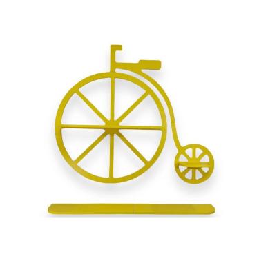 Imagem de Estante Aérea Bike Amarela Borda Preta Woodyou