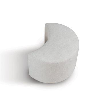 Imagem de Puff para Sala de Estar Linho 40cm X 50cm Linho Branco