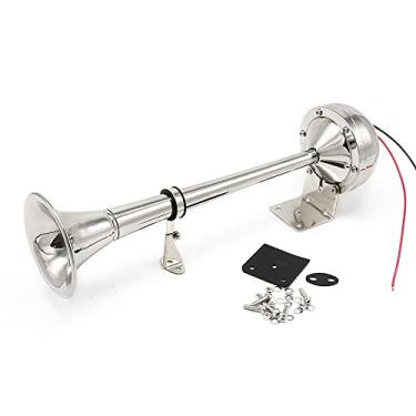 Imagem de Chusui 12V Single Trumpet Horn Marine Boat Air Horn 125dB Buzina de ar elétrica para barco de caminhão de carro