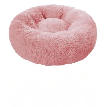 Imagem de Cama para Animais de EstimaçãO, Nuvem de Donut, Cama Redonda de PelúCia, 40 Cm(ROSA,G)