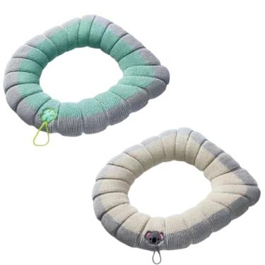 Imagem de Capa De Assento De Vaso Sanitário Almofada Sanitária Confortável Lavável Para Banheiro(1 Azul-turquesa + 1 Cinza)