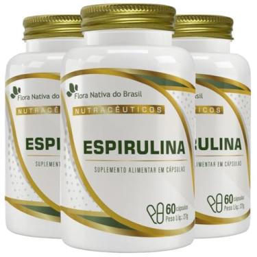 Imagem de KIT 3X Espirulina 450mg 60 cápsulas - Flora Nativa