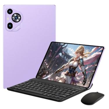 Imagem de Tablet P70 Pro,Tela Imersiva de 10.1',8GB RAM,256GB ROM, Câmera Traseira 32MP, Câmera frontal de 16MP, Wifi, GPS,Android 13, 5G, 8800mAh Bateria (roxo)