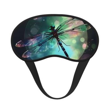 Imagem de Galaxy Animal Dragonfly Sleep Eye Mask for Women Men Soft and Comfortable Sleep Mask Blackout Sleeping Eye Cover for Travel Yoga Nap Shift Work