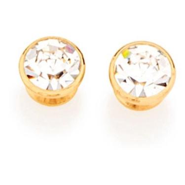 Imagem de Brinco Formato Solitário Com Cristal Rommanel 523191 Vb