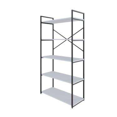 Imagem de Estante C/05 Prateleiras 152x80x33cm Yon Branco Tx/ Branco Tx/