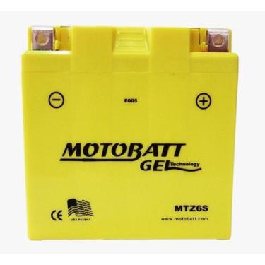 Imagem de Bateria Motobatt Gel Mtz6s Moto Yamaha Xtz 250 Lander Xt 225