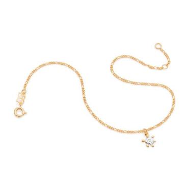 Imagem de Tornozeleira Feminina Banhada a Ouro 18k 550200 - Rommanel