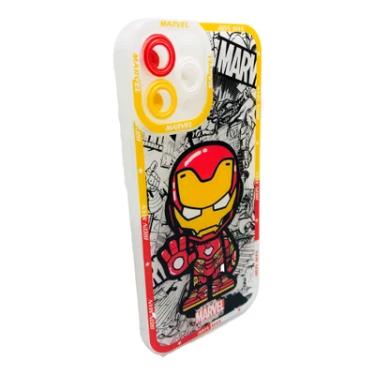Imagem de Capinha Protetora Homem De Ferro Celular Iphone 12 Pro Max Cor:branco