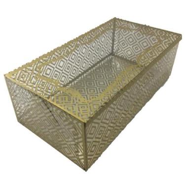 Imagem de Caixa 8 Brigadeiros Dourado Acetato - Embala Cristal