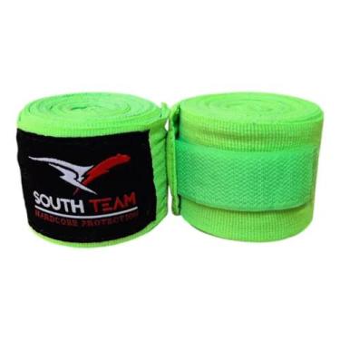 Imagem de Par Bandagem Elástica 5 Metros Artes Marciais - South Team, Verde, Lim